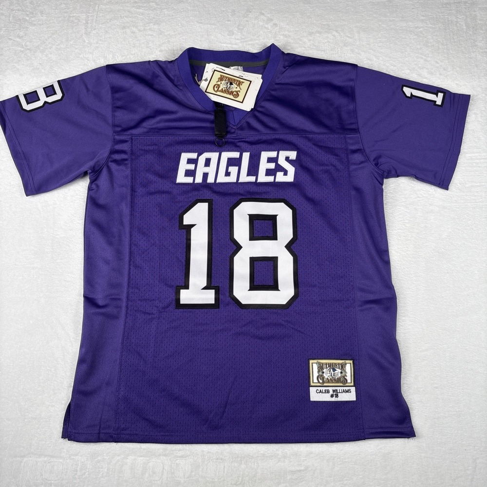 NEW HEADGEAR CLASSICS Caleb Williams Eagles Jersey Men's Size 2XL Purple